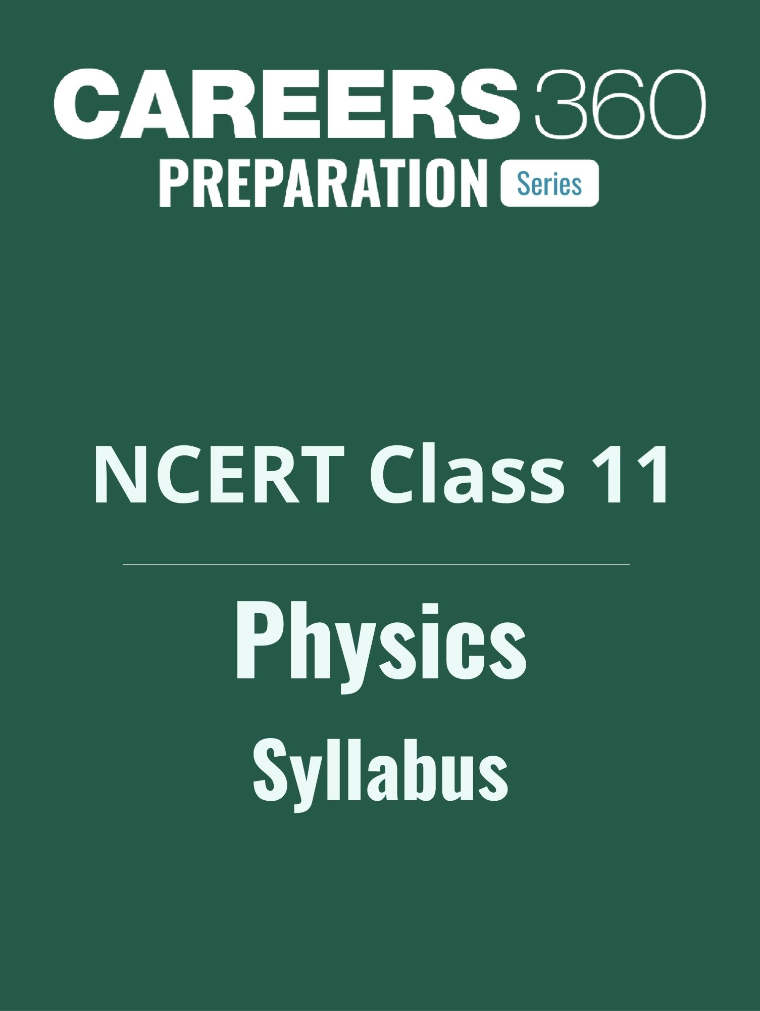 Download NCERT Class 11 Physics Syllabus 2025-26 PDF